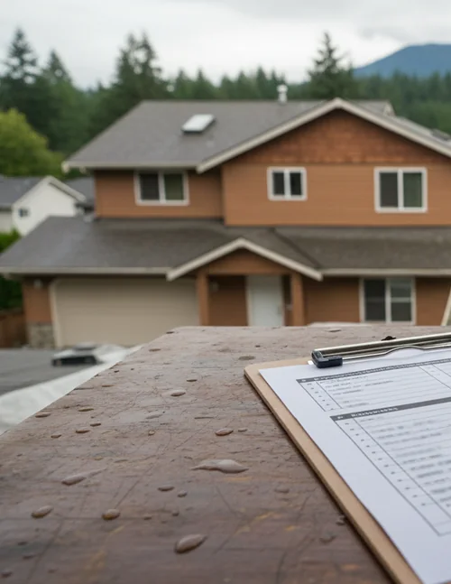 Preview of the printable Issaquah roof maintenance and storm documentation checklist